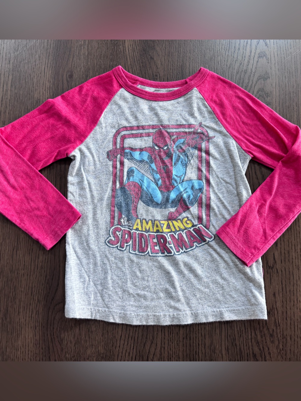 4T Jumping Beans Spider-Man Red Raglan Kids Tee